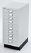 NPSG MD291LG Axcess 10 drawer Under-the-Desk MultiDrawer cabinet 2 Inch drawers LIGHT GRAY