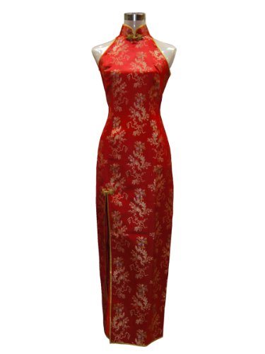 Golden Flowers Shoulderless Dress