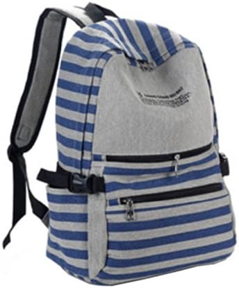 Dawdyfu Canvas Backpack SchoolBag Shoulder Bag Travel Bag Ipad Bag (blue)