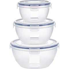 EMSA 505157 CLIP&CLOSE Set 3-teilig, 1,5/2,5/4,0 L