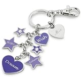 Personalized Heart And Star Charm Key Chain by Things Remembered.