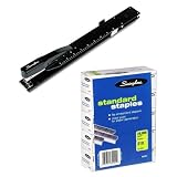 Swingline Long Reach Stapler with Built-in Ruler and Adjustable Locking Paper Guide with Five Pack Of SF1 Staples