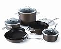 Calphalon Contemporary 10-Piece Bronze Anodized Edition Nonstick Cookware Set