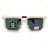 Glow in the Dark 8 Bit CPU Gamer Pixel Sunglasses