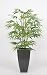 Artificial Green Bamboo Floor Plant in Zinc