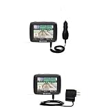 Essential Kit for the Navigon 2100 - includes Car and Wall Charger with Rapid Charge Technology - Gomadic Brand w/ TipExchange Technology