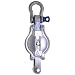 Campbell 3041K 3" Single B and L Star Metal Steel Shell Block with K Screw Pin Anchor Shackle, 700 lbs Load Capacity, 3/8" Rope, 1-3/4" Sheave