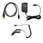 Home Travel Wall Charger with Rapid Cell Phone Car Charger and USB Data Sync Charge Cable