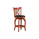 24 Shapel Traditional Pierced Back Barstool By Homelegance