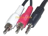 from thinkHTPC.com thinkHTPC.com 6Ft 3.5Mm Mini Plug To Rca Hook Computer To Stereo 6 Ft Model RCA665
