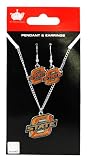 Oklahoma State Cowboys - NCAA Earrings & Pendant Necklace Gift Set
