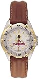 Washington Redskins Women's All Star Watch with Brown Leather Band
