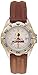 Washington Redskins Women's All Star Watch with Brown Leather Band
