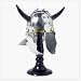 Viking Helmet with Wooden Stand