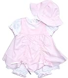 Emile et Rose Pink Polka Dot Pinafore Set, Dress sets, Baby girl
