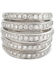 Garavelli Diamond 18k White Gold Ring