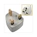 TeckNet C008 US/EU/Japen/Universal to UK 3-pin Travel Adapter/Plug Converter in Black