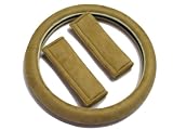 Dash Designs 3381TN Tan Memory Foam Steering Wheel Cover and Seatbelt Cushions Combo Pack