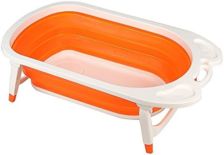 Aojia Baby Folding Bath, (Orange)
