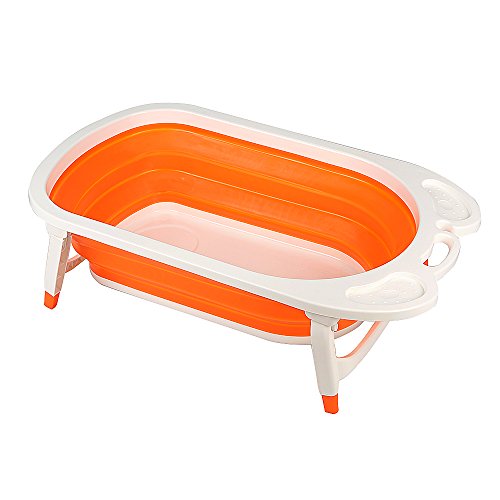 Aojia Baby Folding Bath, (Orange)