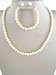 Fashion Jewelry ~ Kids Pearl Set ~ Cream Faux Pearls Necklace, Bracelet and Earrings Set