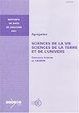 Agr�gation Sciences de la Vie, de la Terre et de l'Univers : Concours interne et CAERPA