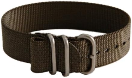 Gray Apple iPod Nano Watch Band - Nylon Strap for High Tech Wristwatch - SS Hardware