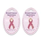 SAVE $54 - 36pc Pink Ribbon Enamel & Crystal Pins Breast Cancer Awareness $45.99