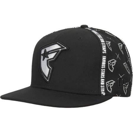 FAMOUS Stars and Straps Taped Mens New Era Hat - Black