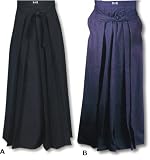 MAR Hakama (P/C) A: Black B: Navy Blue Small-23A: Black