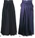 MAR Hakama (P/C) A: Black B: Navy Blue Small-23A: Black