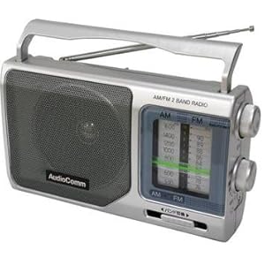 【クリックで詳細表示】AudioComm AM/FM対応ポータブルラジオオーディオコム オーム電機 RAD-F314M(07-0822)