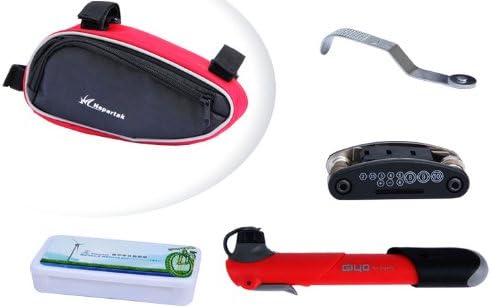 Nepartak Portable Multi Bycicle Tools, Bicycle Repair Kit (Red)
