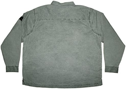 BIG & TALL Harley Davidson Motorcycles Mens Snap Front Quilted Thermal Shirt Jacket 4XL Grey