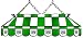 Imperial Philadelphia Eagles Licensed 40-Inch Rectangular Stained Glass Billiard Table Light