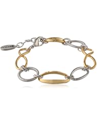 T Tahari "Essentials" Mixed Metal Link Bracelet, 7.25"