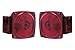 Peterson Incandescent Square Trailer Tail Lights (RLC-441) Submersible