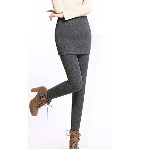 InitialG【イニシャルジー】キュロット スカート付き レギンス スカッツ スカート 裏起毛レギンス 肥厚 パンツ 006-mhfs-8115