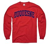 Duquesne Dukes Red Arch Long Sleeve T-Shirt