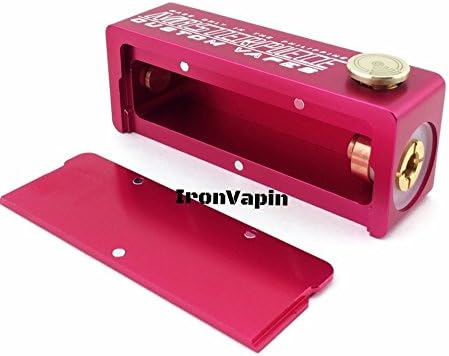 Cherry Bomber MINI Style Box Mod w/ Magnet Upgrade (Red w/White Engraving)