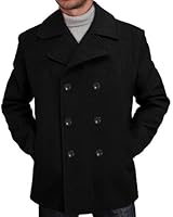 BGSD Men's 'Mark' Classic Wool Blend Pea Coat