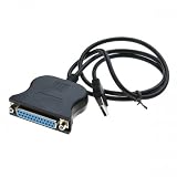 Cordon Convertisseur IEEE1284 Parallele vers USB - Longueur 1.2M - PRISE DB25 FEMELLEpar KALEA INFORMATIQUE