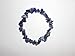 1pc Natural Healing Crystal Sodalite Chip Gemstone 7 Inch Stretch Bracelet