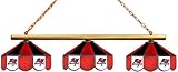 NFL Tampa Bay Buccaneers Three Shade Stained Glass Billiard Table Lamp