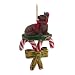 dachshund17 - Red Dachshund Candy Cane Christmas Ornament