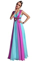 Lace Crystals Crystal Beaded Applique Chiffon/Taffeta/Tulle Prom Dress 