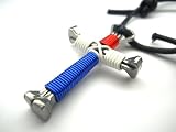 Red/White/Blue (Patriotic) Horseshoe Nail Cross Necklace