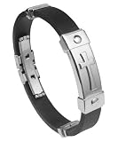 Steel Cross Mens Cuff Bracelet