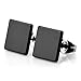 Men's 6~10mm Stainless Steel Studs Earrings Black Square Classic