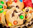 Kosher Gourmet Chocolate Chip M&M 30 Cookies Gift Tin